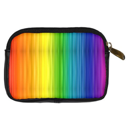 Rainbow Digital Camera Leather Case from ArtsNow.com Back