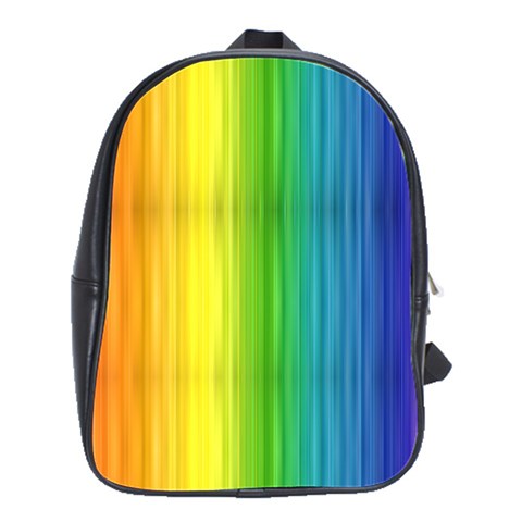 Rainbow School Bag (Large) from ArtsNow.com Front