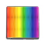 Rainbow Memory Card Reader with Storage (Square)