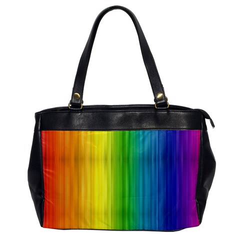 Rainbow Oversize Office Handbag (One Side) from ArtsNow.com Front