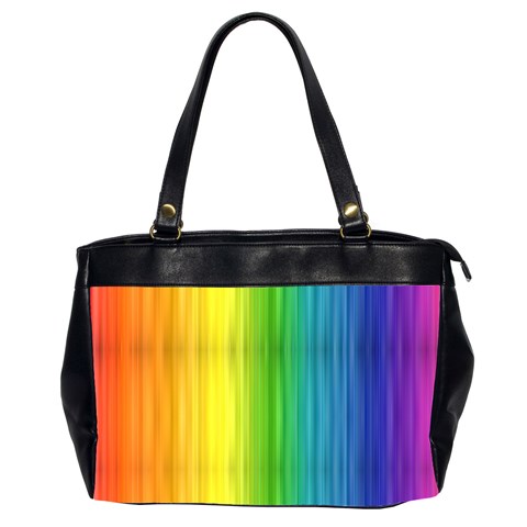 Rainbow Oversize Office Handbag (Two Sides) from ArtsNow.com Front