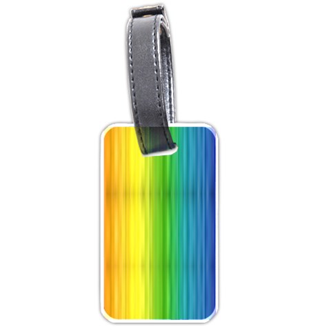 Rainbow Luggage Tag (one side) from ArtsNow.com Front