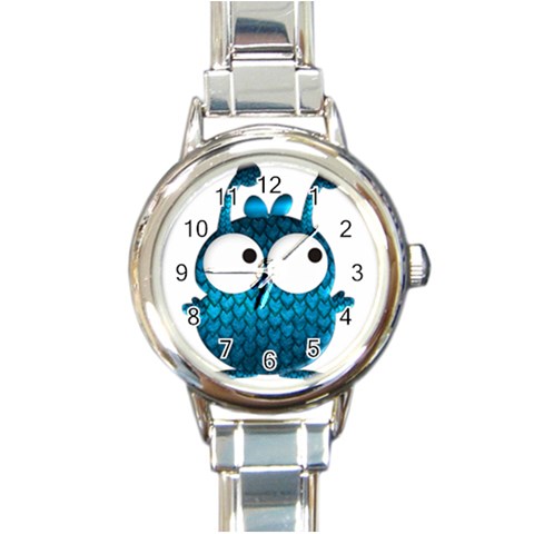 Love Alien Round Italian Charm Watch from ArtsNow.com Front