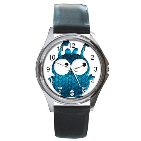 Love Alien Round Metal Watch from ArtsNow.com Front