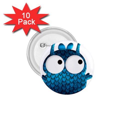 Love Alien 1.75  Button (10 pack)  from ArtsNow.com Front