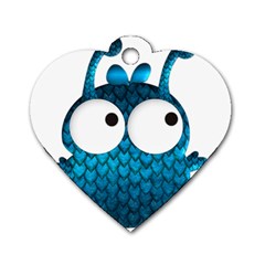 Love Alien Dog Tag Heart (Two Sides) from ArtsNow.com Back