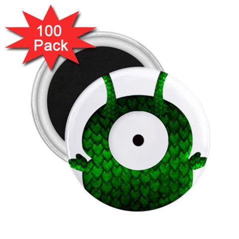 Green Love Alien 2.25  Magnet (100 pack)  from ArtsNow.com Front