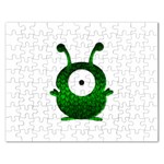 Green Love Alien Jigsaw Puzzle (Rectangular)