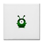 Green Love Alien Face Towel