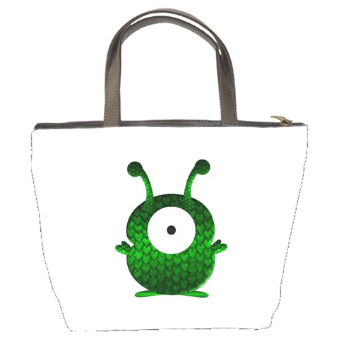 Green Love Alien Bucket Bag from ArtsNow.com Back