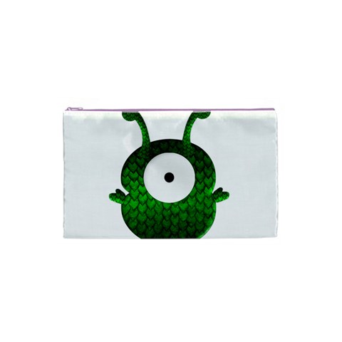 Green Love Alien Cosmetic Bag (Small) from ArtsNow.com Front