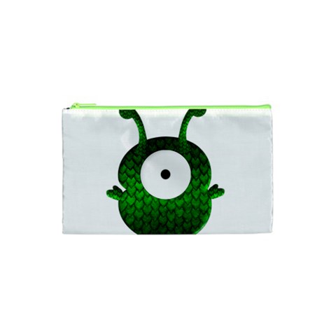 Green Love Alien Cosmetic Bag (Small) from ArtsNow.com Front