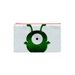 Green Love Alien Cosmetic Bag (Small) from ArtsNow.com Front