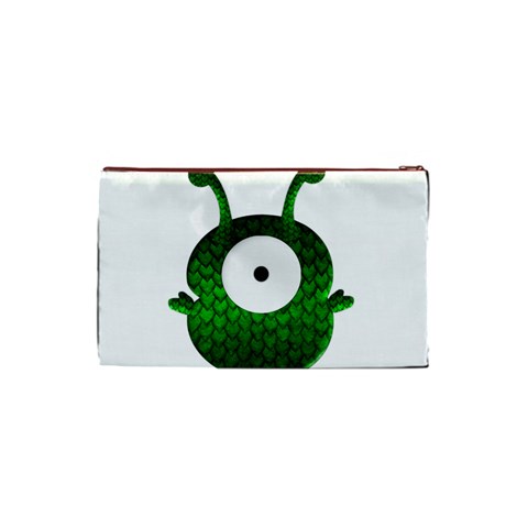 Green Love Alien Cosmetic Bag (Small) from ArtsNow.com Back