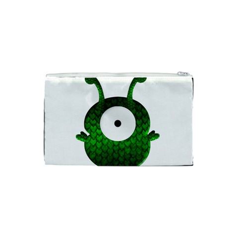 Green Love Alien Cosmetic Bag (Small) from ArtsNow.com Back