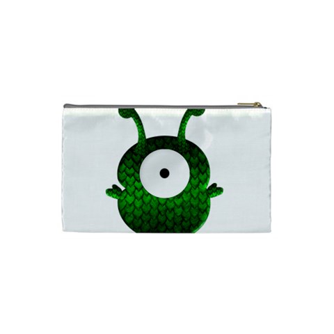 Green Love Alien Cosmetic Bag (Small) from ArtsNow.com Back