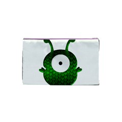 Green Love Alien Cosmetic Bag (Small) from ArtsNow.com Back