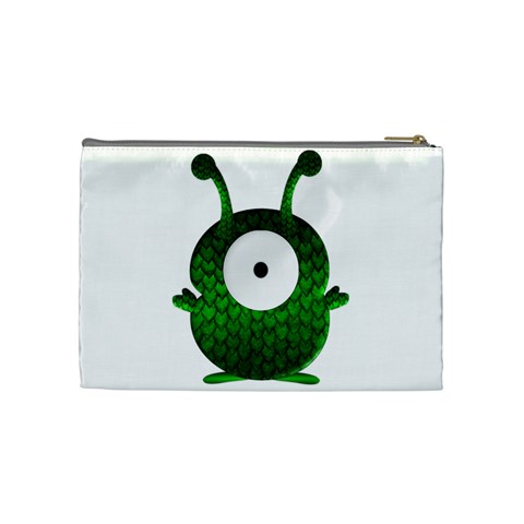 Green Love Alien Cosmetic Bag (Medium) from ArtsNow.com Back