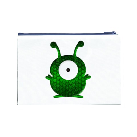 Green Love Alien Cosmetic Bag (Large) from ArtsNow.com Back