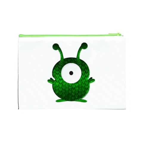 Green Love Alien Cosmetic Bag (Large) from ArtsNow.com Back