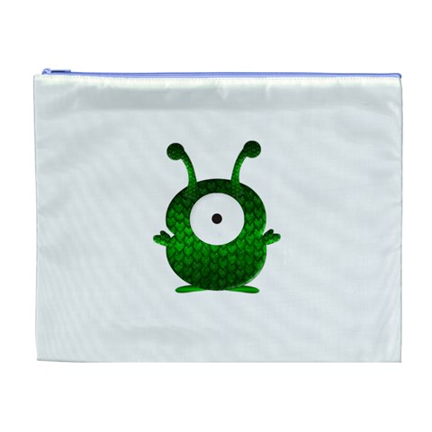 Green Love Alien Cosmetic Bag (XL) from ArtsNow.com Front