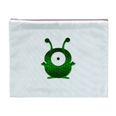 Green Love Alien Cosmetic Bag (XL) from ArtsNow.com Front