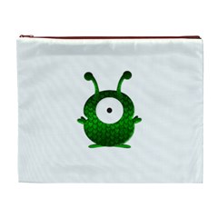 Green Love Alien Cosmetic Bag (XL) from ArtsNow.com Front