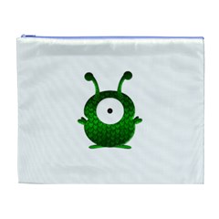 Green Love Alien Cosmetic Bag (XL) from ArtsNow.com Front