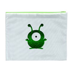 Green Love Alien Cosmetic Bag (XL) from ArtsNow.com Back