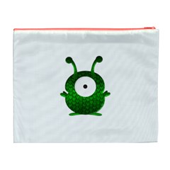 Green Love Alien Cosmetic Bag (XL) from ArtsNow.com Back