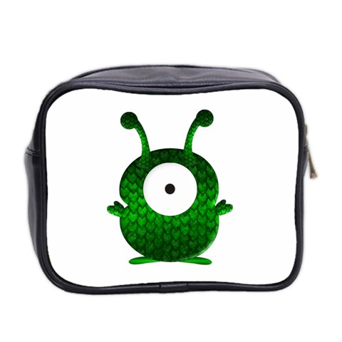 Green Love Alien Mini Toiletries Bag (Two Sides) from ArtsNow.com Back