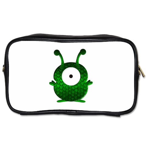 Green Love Alien Toiletries Bag (Two Sides) from ArtsNow.com Front