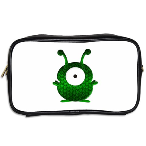 Green Love Alien Toiletries Bag (Two Sides) from ArtsNow.com Back