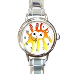 Sunny Alien Round Italian Charm Watch