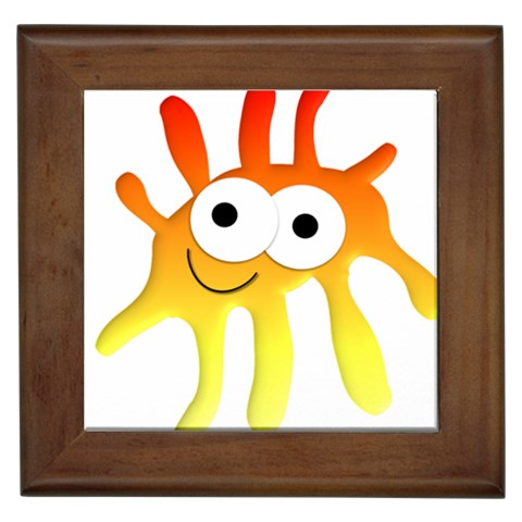 Sunny Alien Framed Tile from ArtsNow.com Front