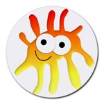 Sunny Alien Round Mousepad