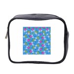 Stars on Blue Mini Toiletries Bag (Two Sides)