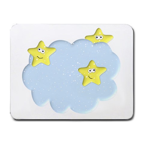 Happy Stars in a Cloud Small Mousepad from ArtsNow.com Front