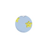 Happy Stars in a Cloud 1  Mini Button