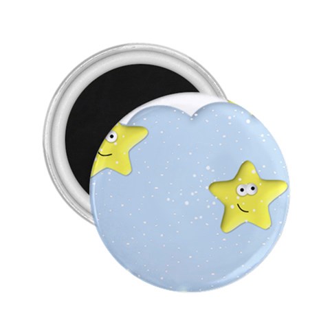 Happy Stars in a Cloud 2.25  Magnet from ArtsNow.com Front