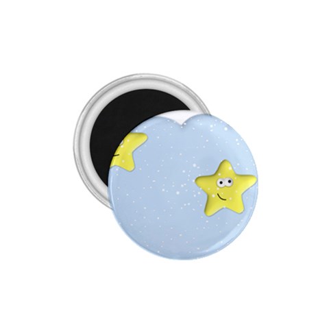 Happy Stars in a Cloud 1.75  Magnet from ArtsNow.com Front