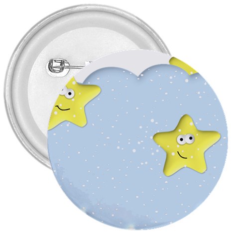 Happy Stars in a Cloud 3  Button from ArtsNow.com Front