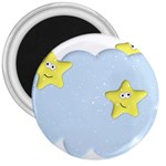 Happy Stars in a Cloud 3  Magnet