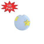 Happy Stars in a Cloud 1  Mini Magnet (100 pack) 