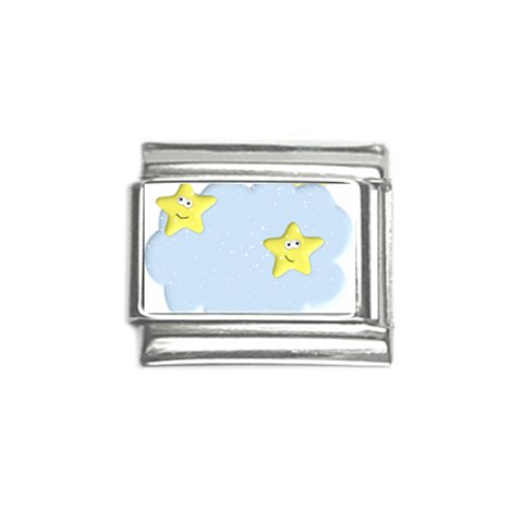 Happy Stars in a Cloud Italian Charm (9mm) from ArtsNow.com Front