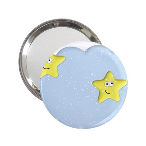 Happy Stars in a Cloud 2.25  Handbag Mirror from ArtsNow.com Front