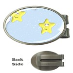 Happy Stars in a Cloud Money Clip (Oval)