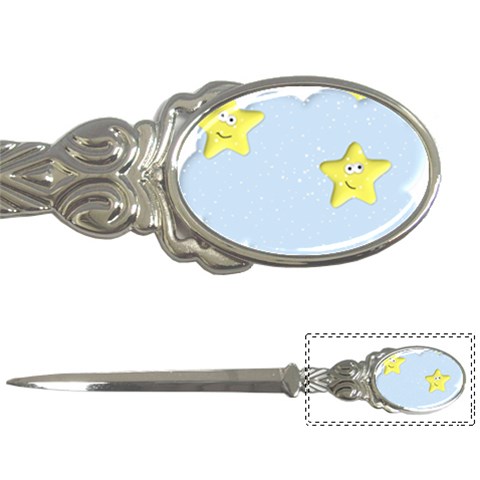 Happy Stars in a Cloud Letter Opener from ArtsNow.com Front