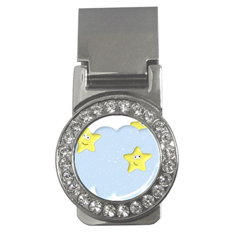 Happy Stars in a Cloud Money Clip (CZ) from ArtsNow.com Front