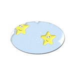 Happy Stars in a Cloud Sticker (Oval)